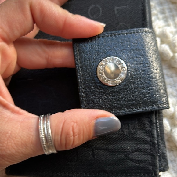 BVLGARI Canvas Leather Bifold Wallet - Picture 12 of 13